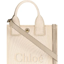 Beige Cotton Handbag