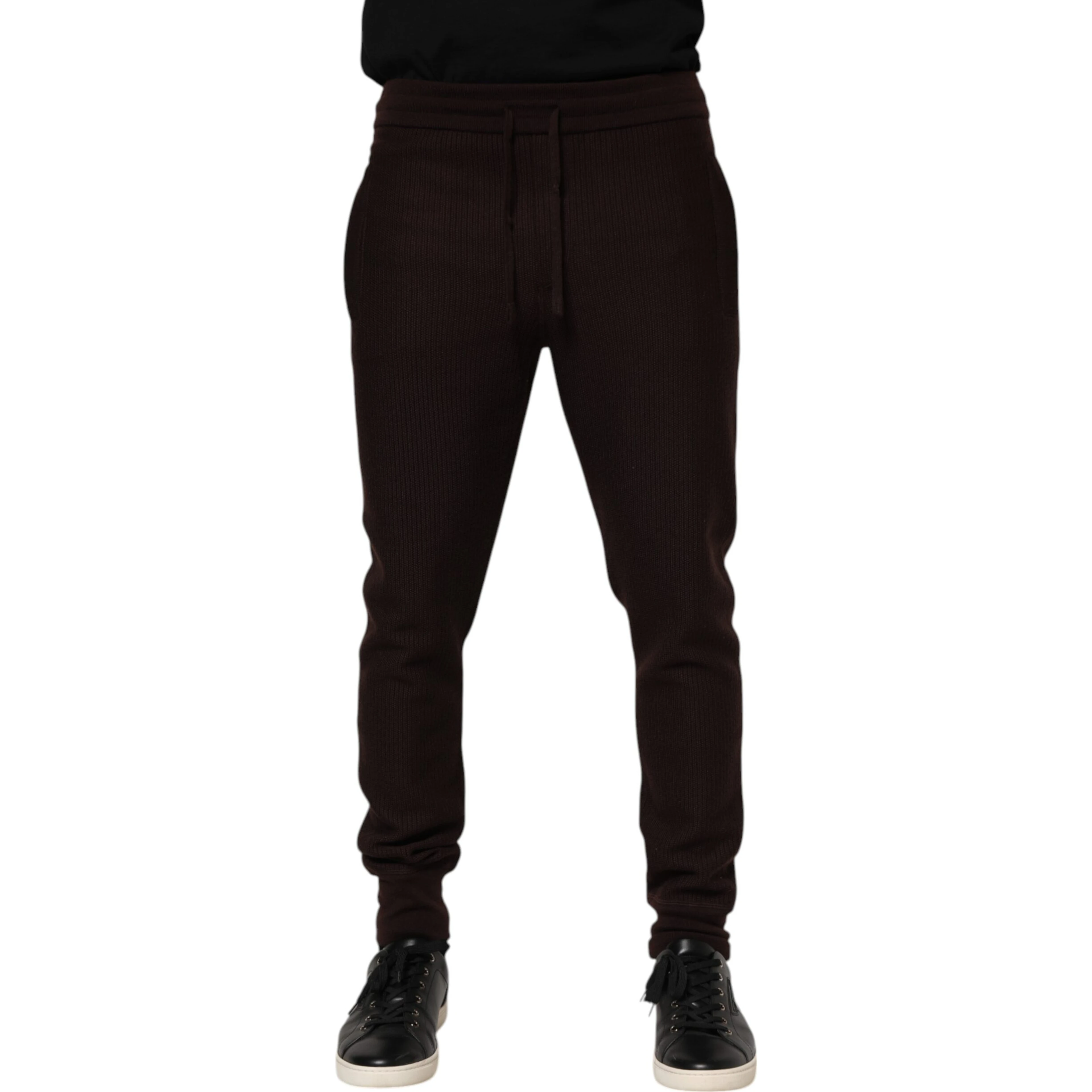 Brown Cashmere Men Jogger Sweatpants Pants