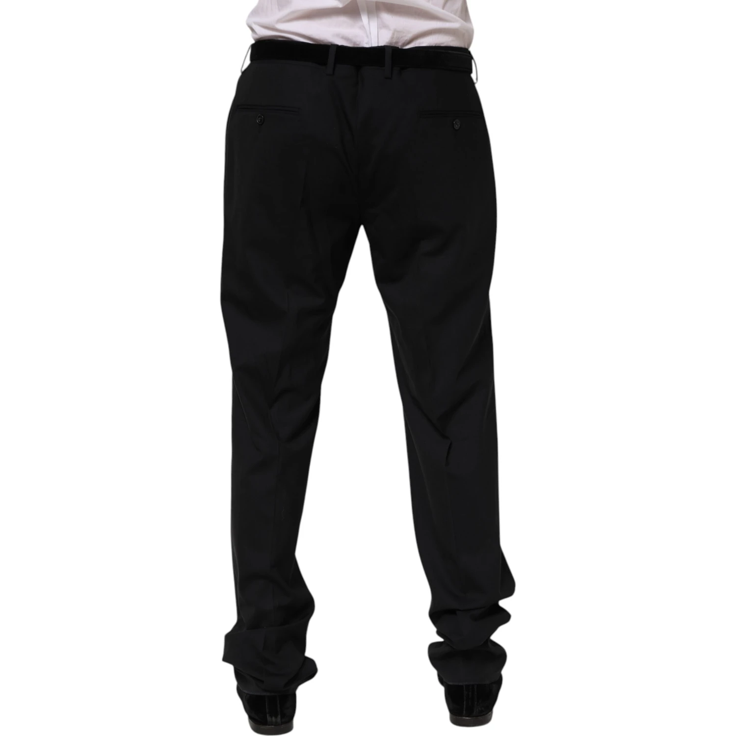 Black Wool Formal Dress Pants