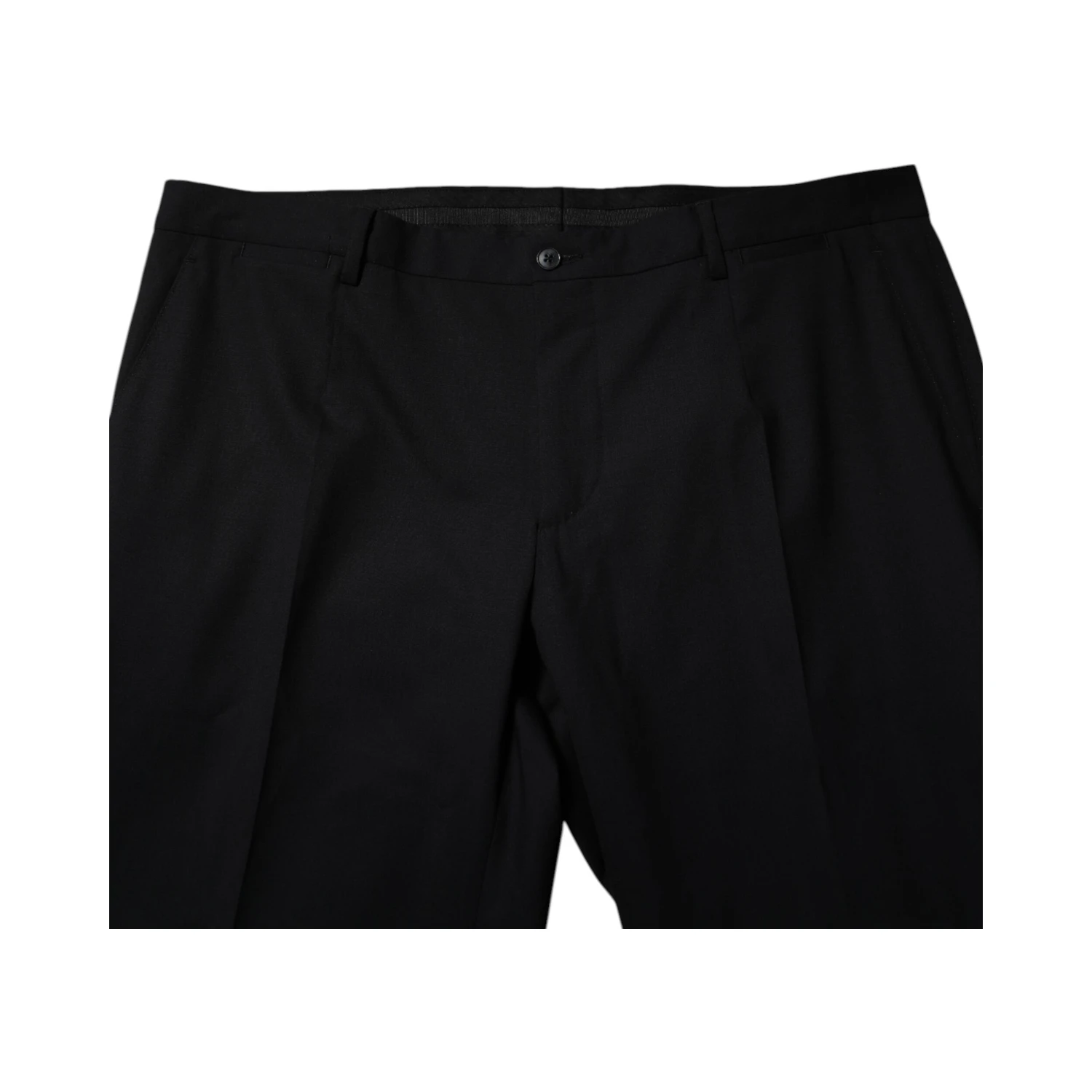 Black Wool Formal Dress Pants