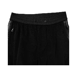 Black Cotton Cargo Men Jogger Pants