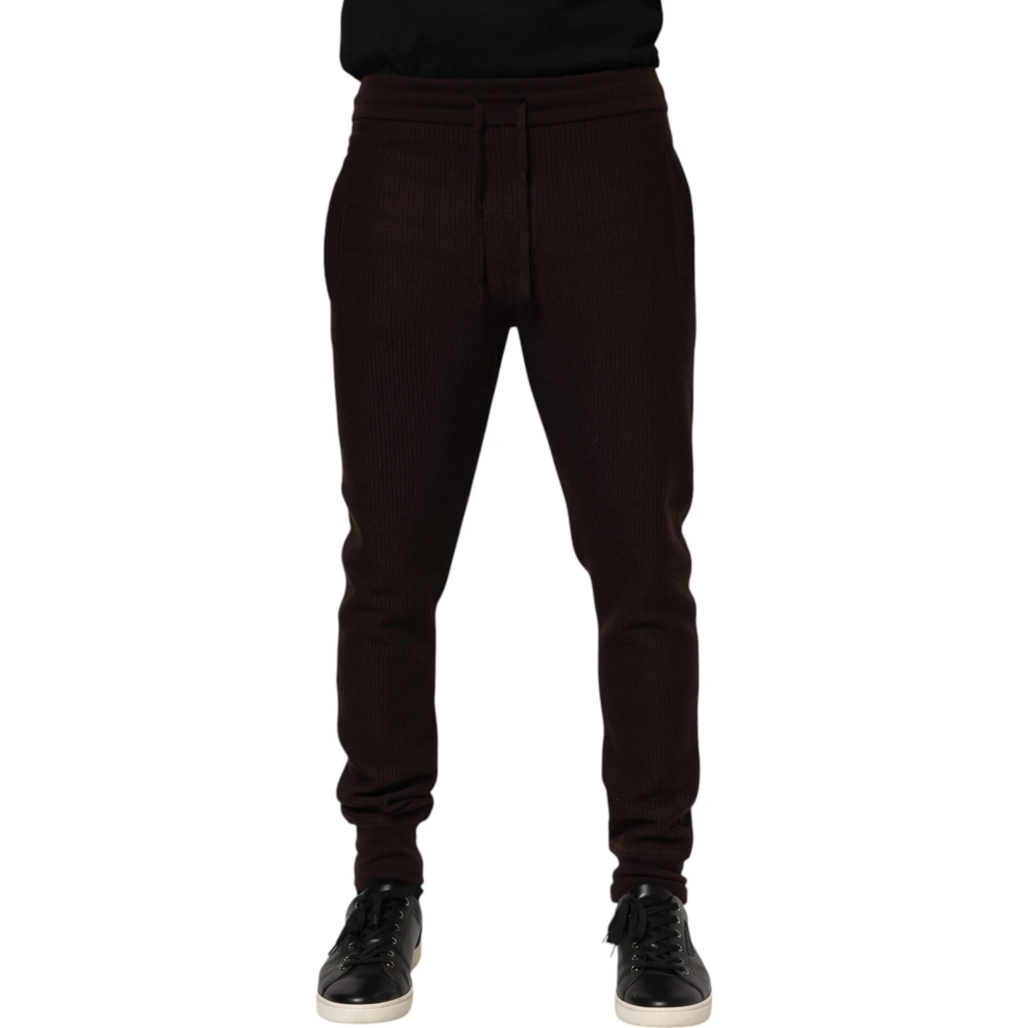 Brown Cashmere Men Jogger Sweatpants Pants