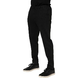 Dark Gray Viscose Dress Men Pants