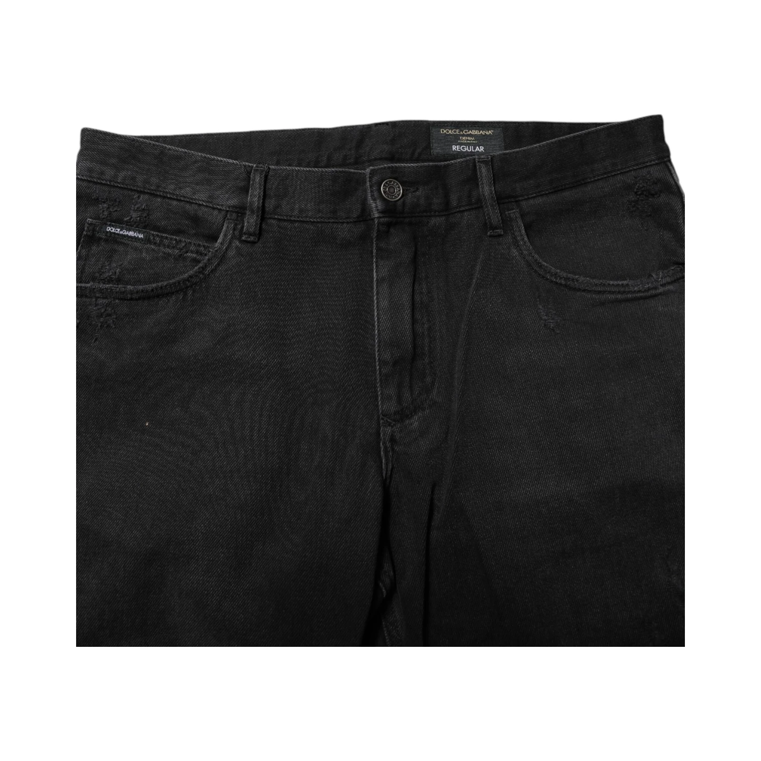 Black Cotton Logo Plaque Skinny Denim Jeans