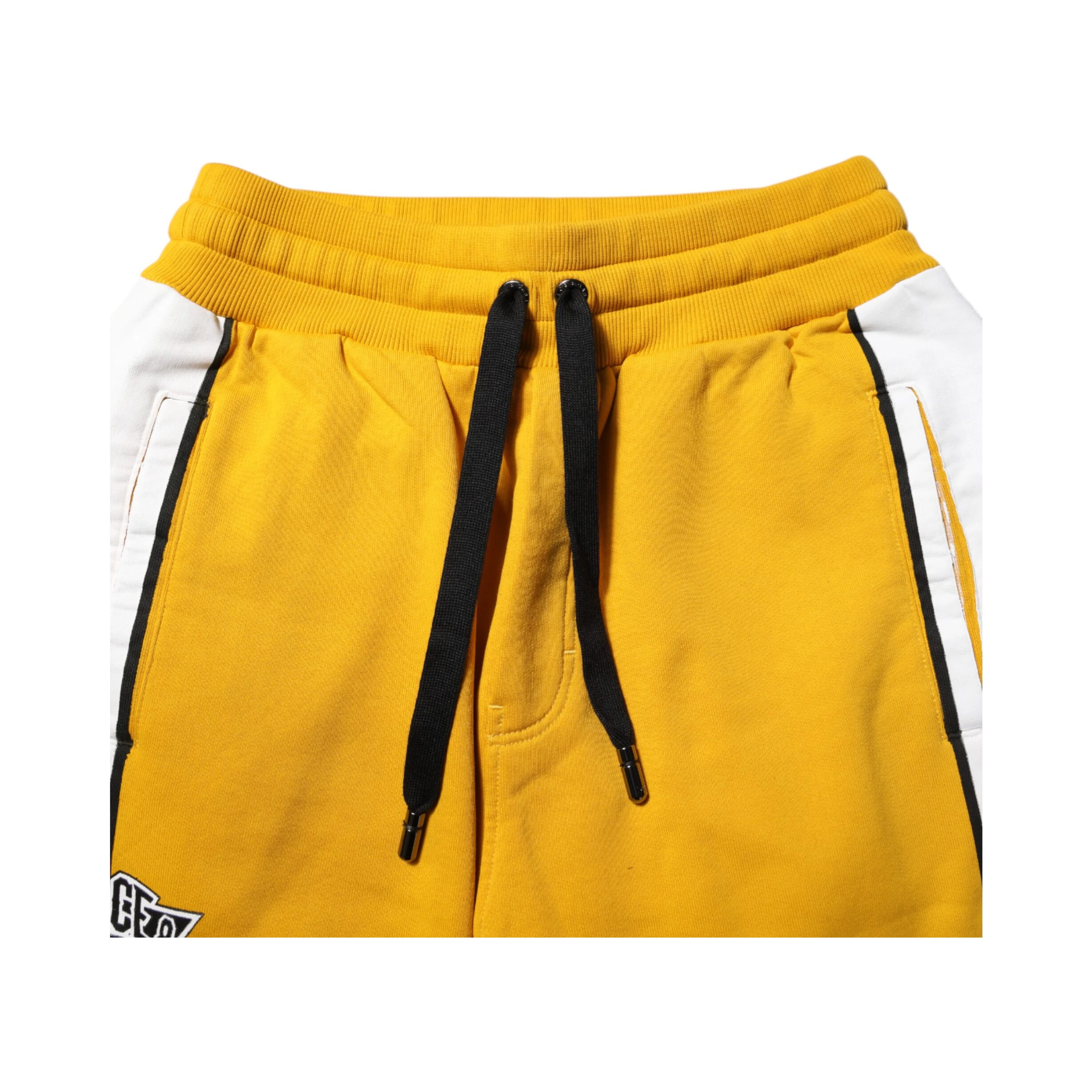 Yellow Cotton Logo Jogger Sweatpants Pants