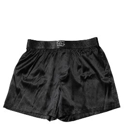 Black Logo Waist Regular Boxer Shorts Underwear