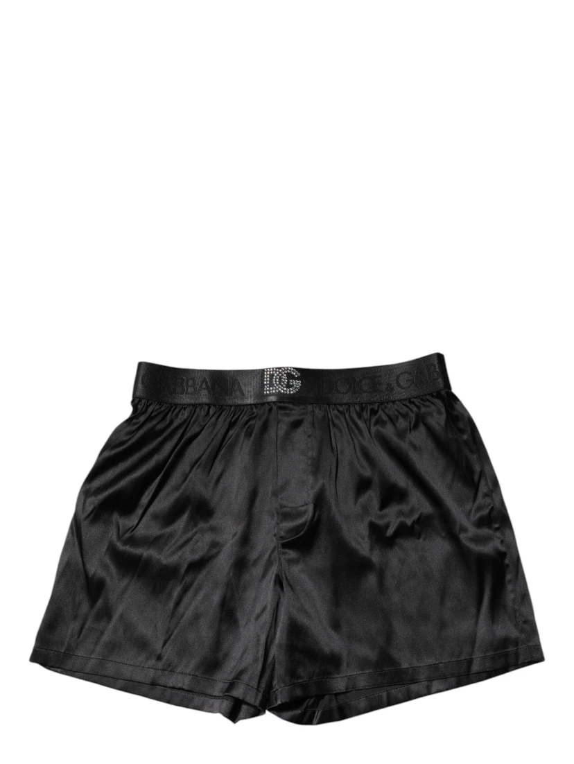 Black Logo Waist Regular Boxer Shorts Underwear