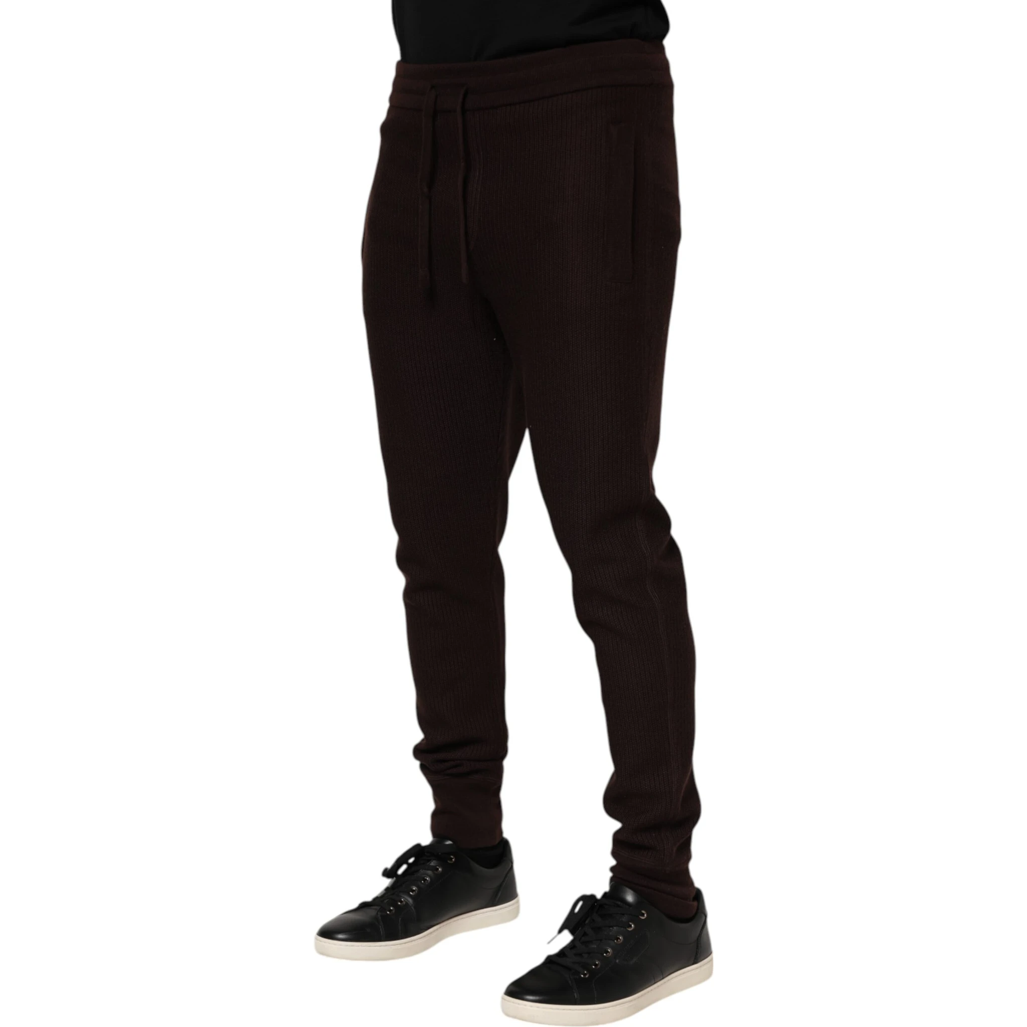Brown Cashmere Men Jogger Sweatpants Pants