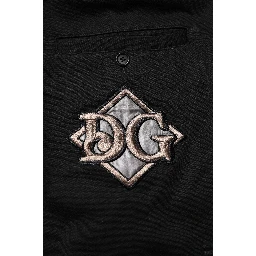 Black Cotton Logo Jogger Sweatpants Pants