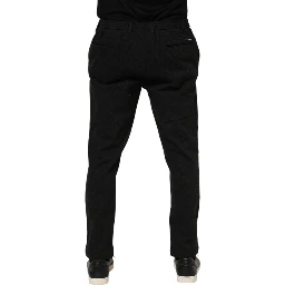 Dark Gray Viscose Dress Men Pants