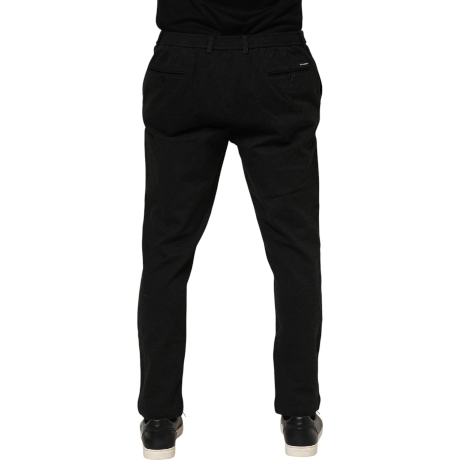 Dark Gray Viscose Dress Men Pants
