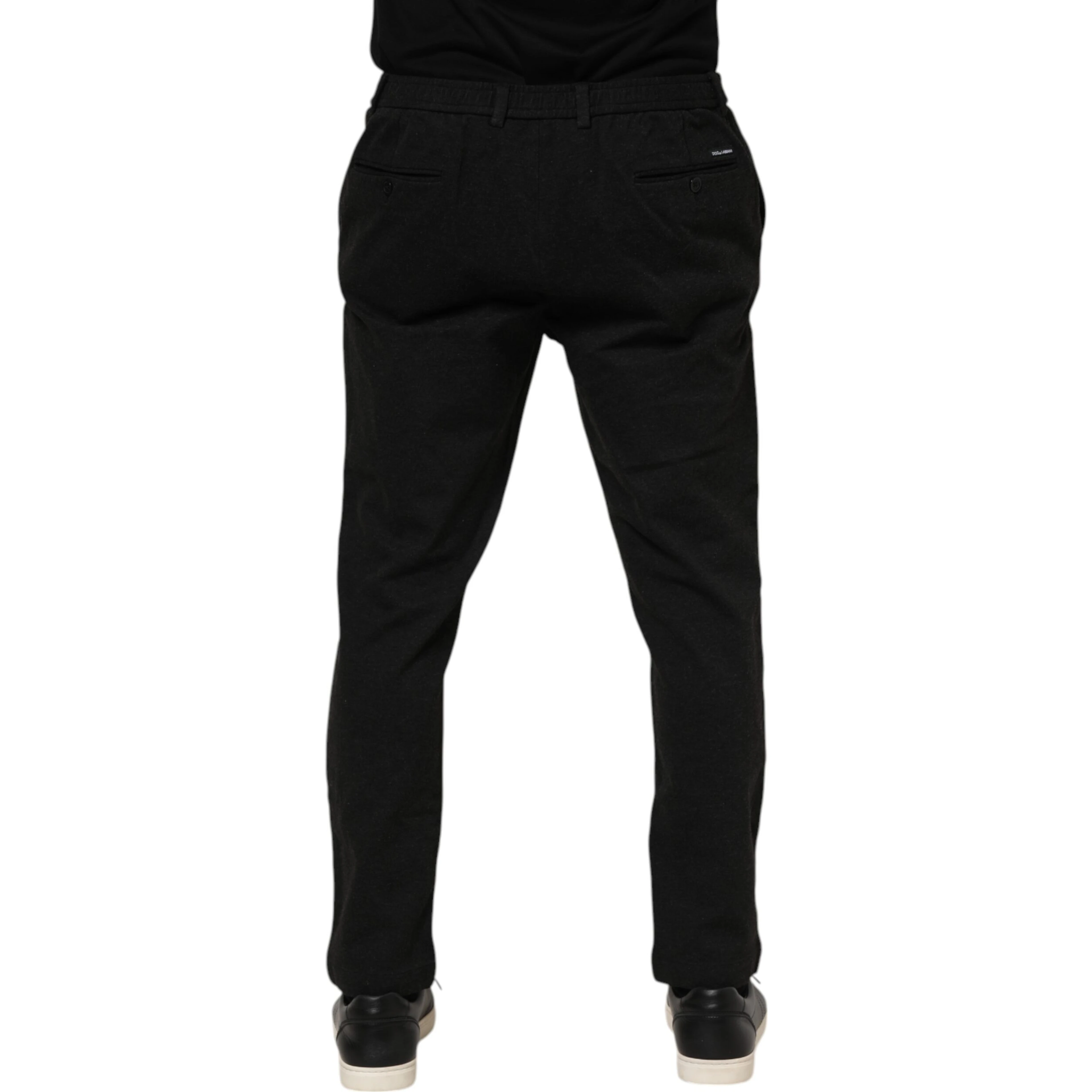 Dark Gray Viscose Dress Men Pants