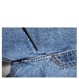 Blue Washed Tattered Logo Plaque Denim Jeans
