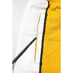 Yellow Cotton Logo Jogger Sweatpants Pants