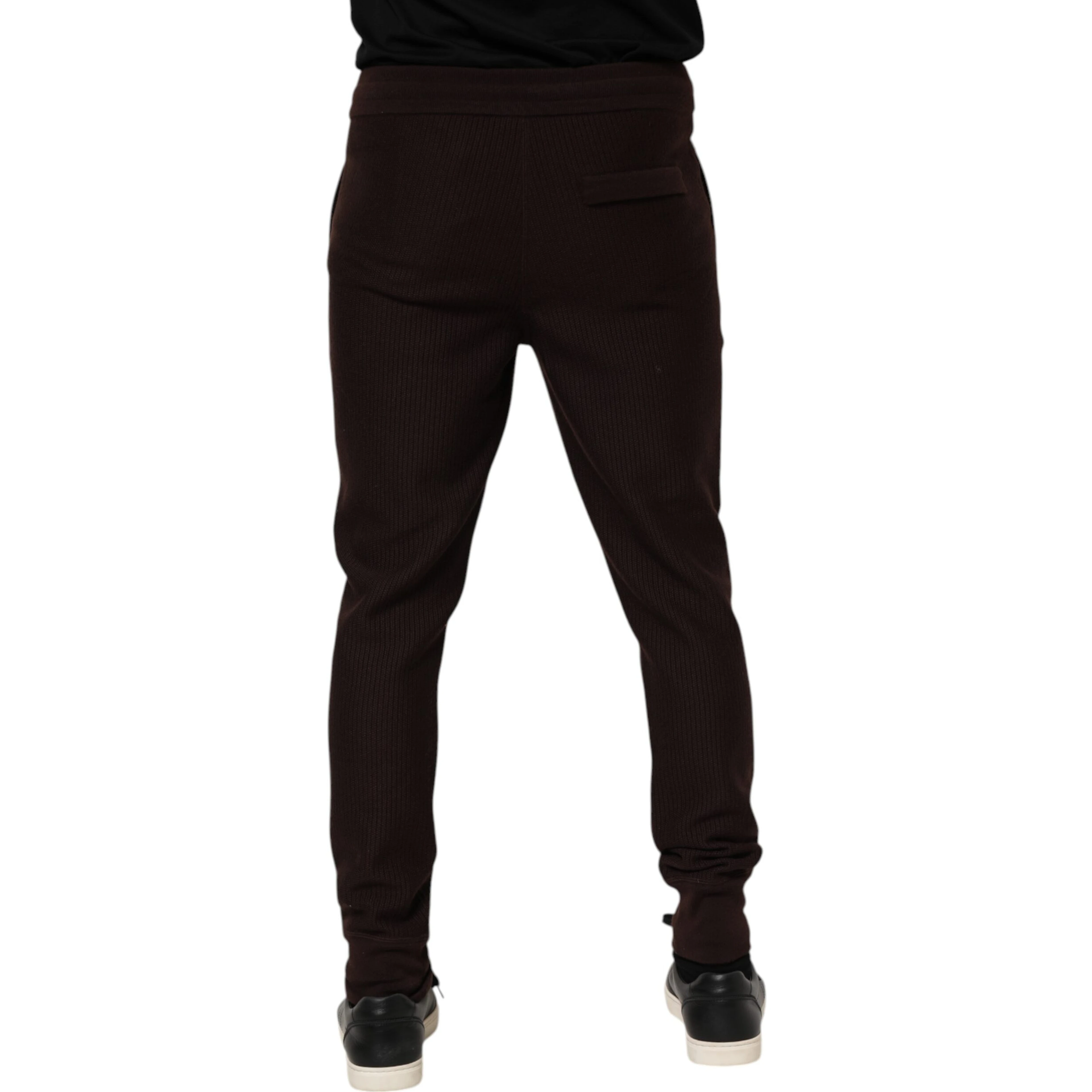 Brown Cashmere Men Jogger Sweatpants Pants