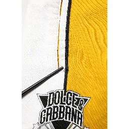 Yellow Cotton Logo Drawstring Jogger Sweatpants Pants