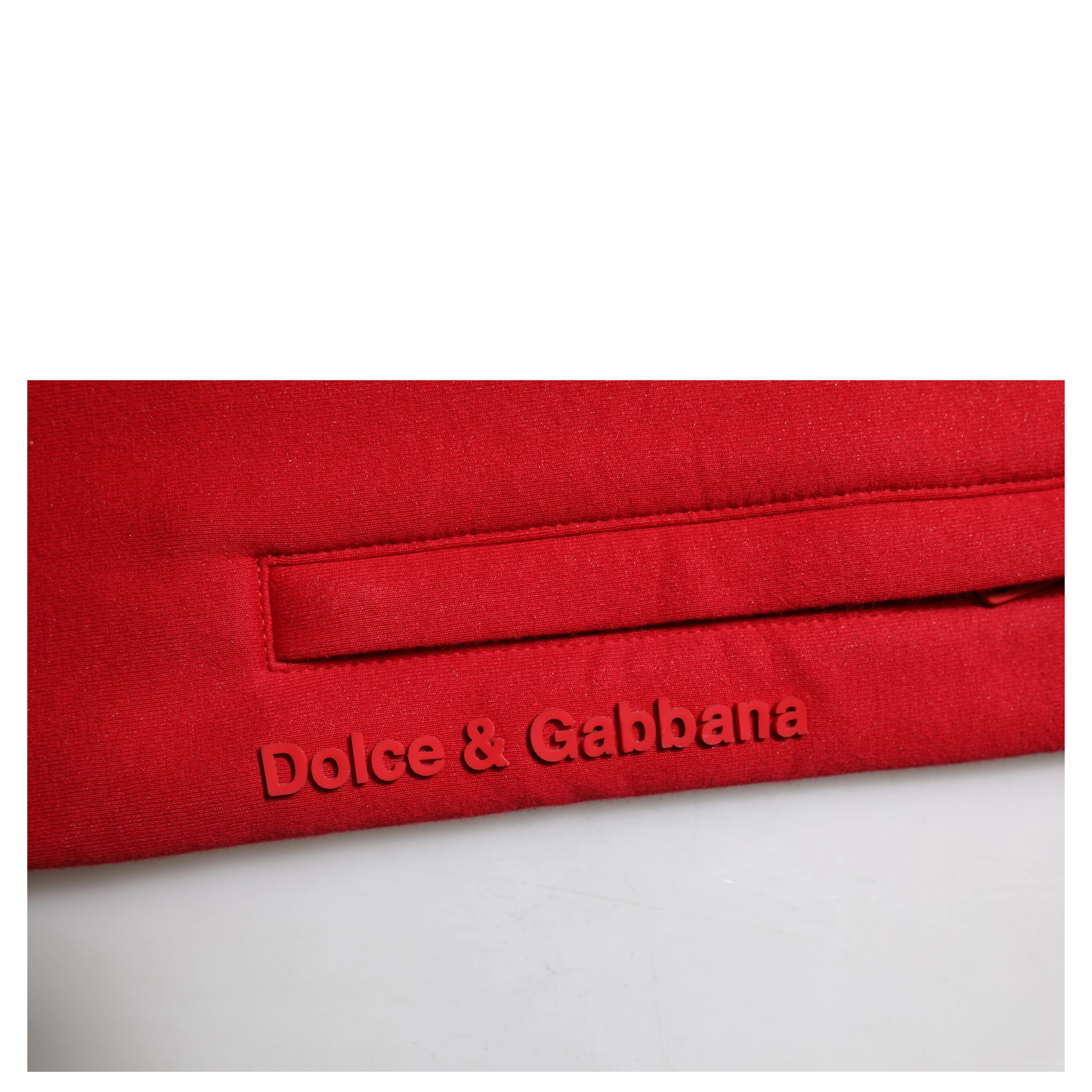 Red Cotton Logo Jogger Men Sweatpants Pants