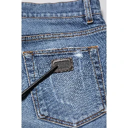 Blue Cotton Logo Plaque COMFORT Denim Jeans