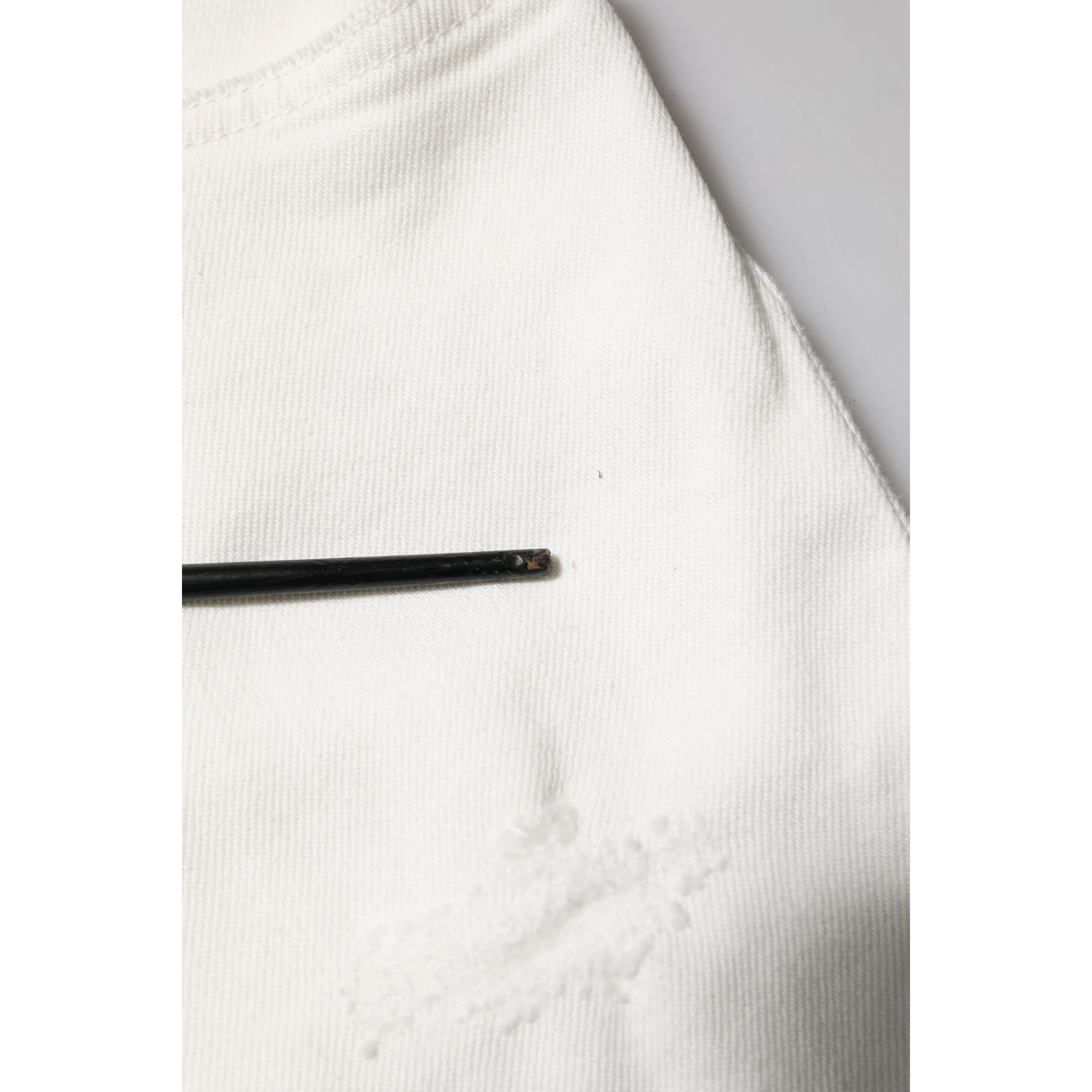 White Cotton Loose Men Denim Jeans