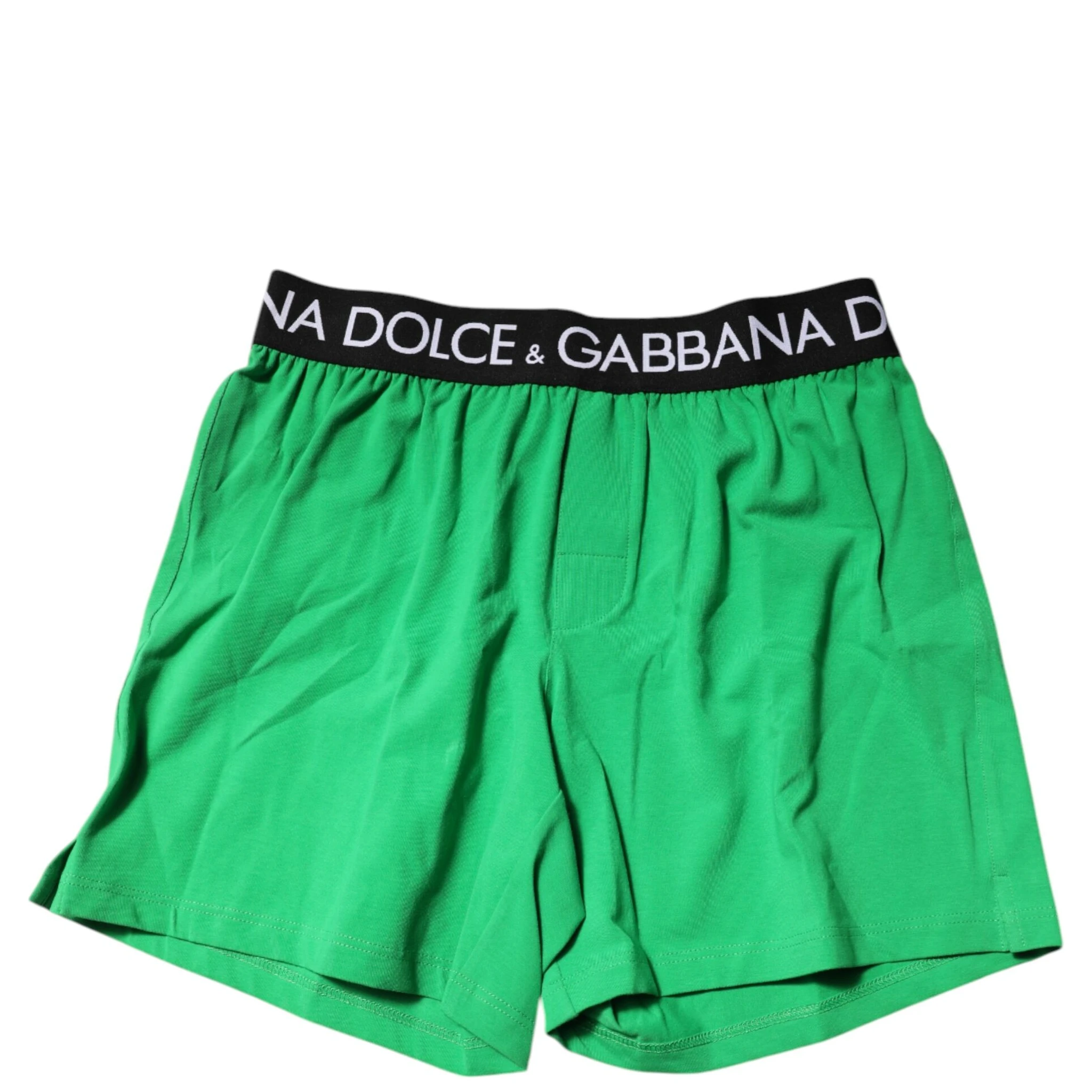 Green Cotton Regular Boxer Shorts Underwear