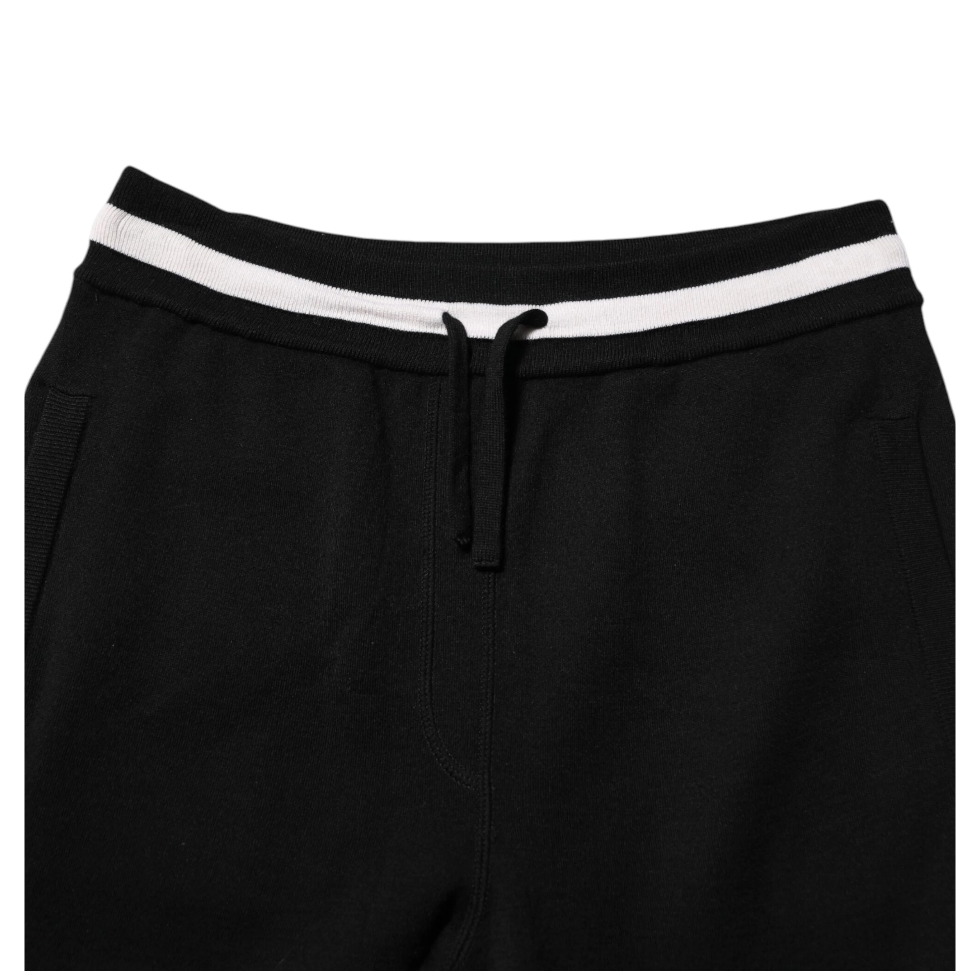 Black Cotton Men Jogger Sweatpants Pants