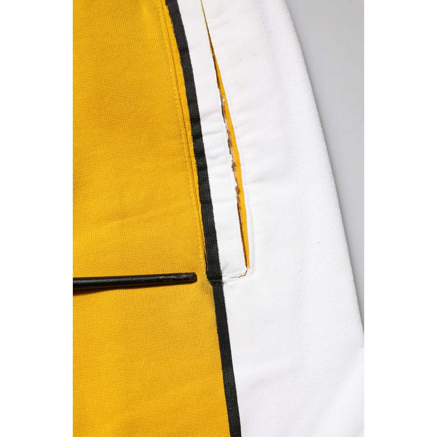 Yellow Cotton Drawstring Jogger Pants