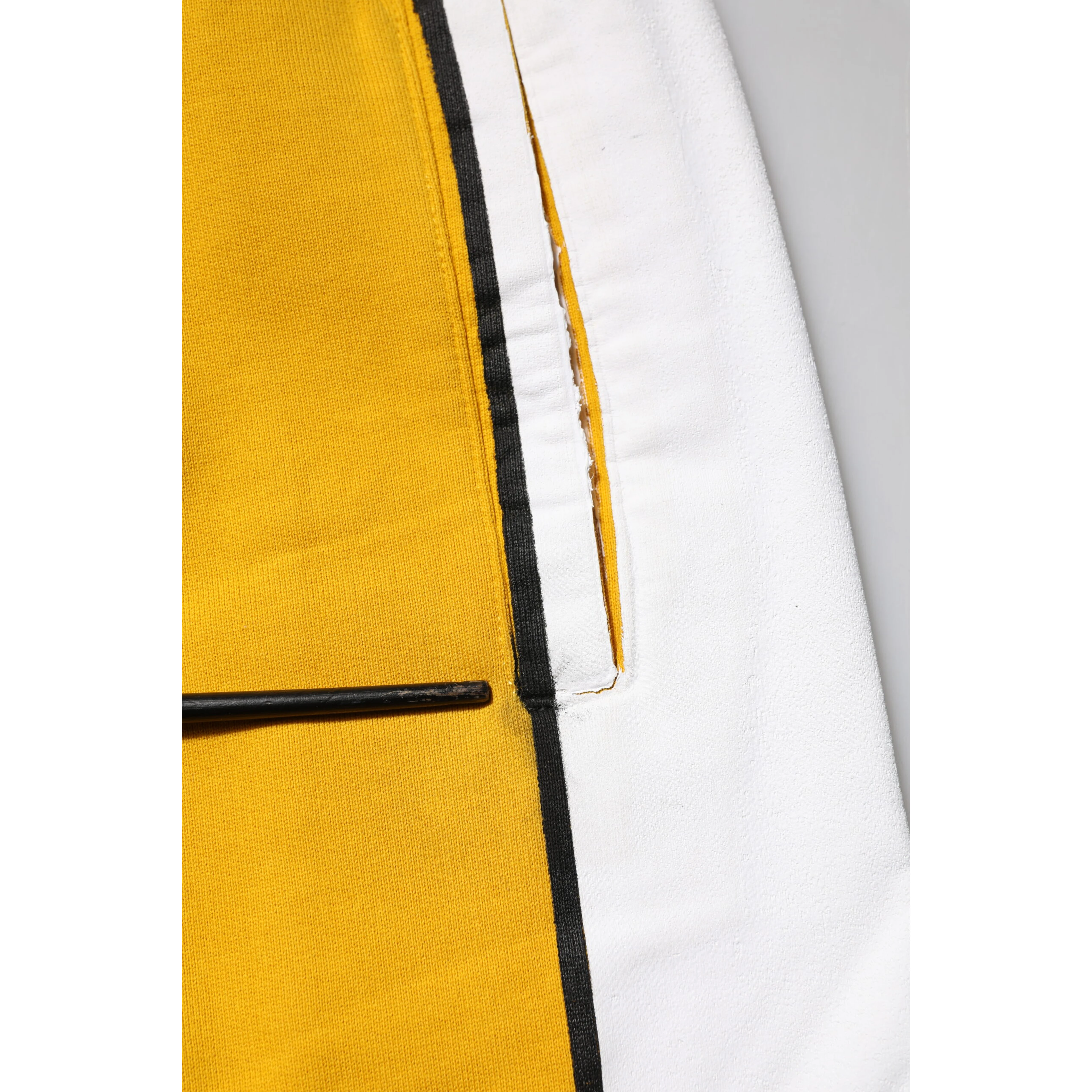 Yellow Cotton Drawstring Jogger Pants