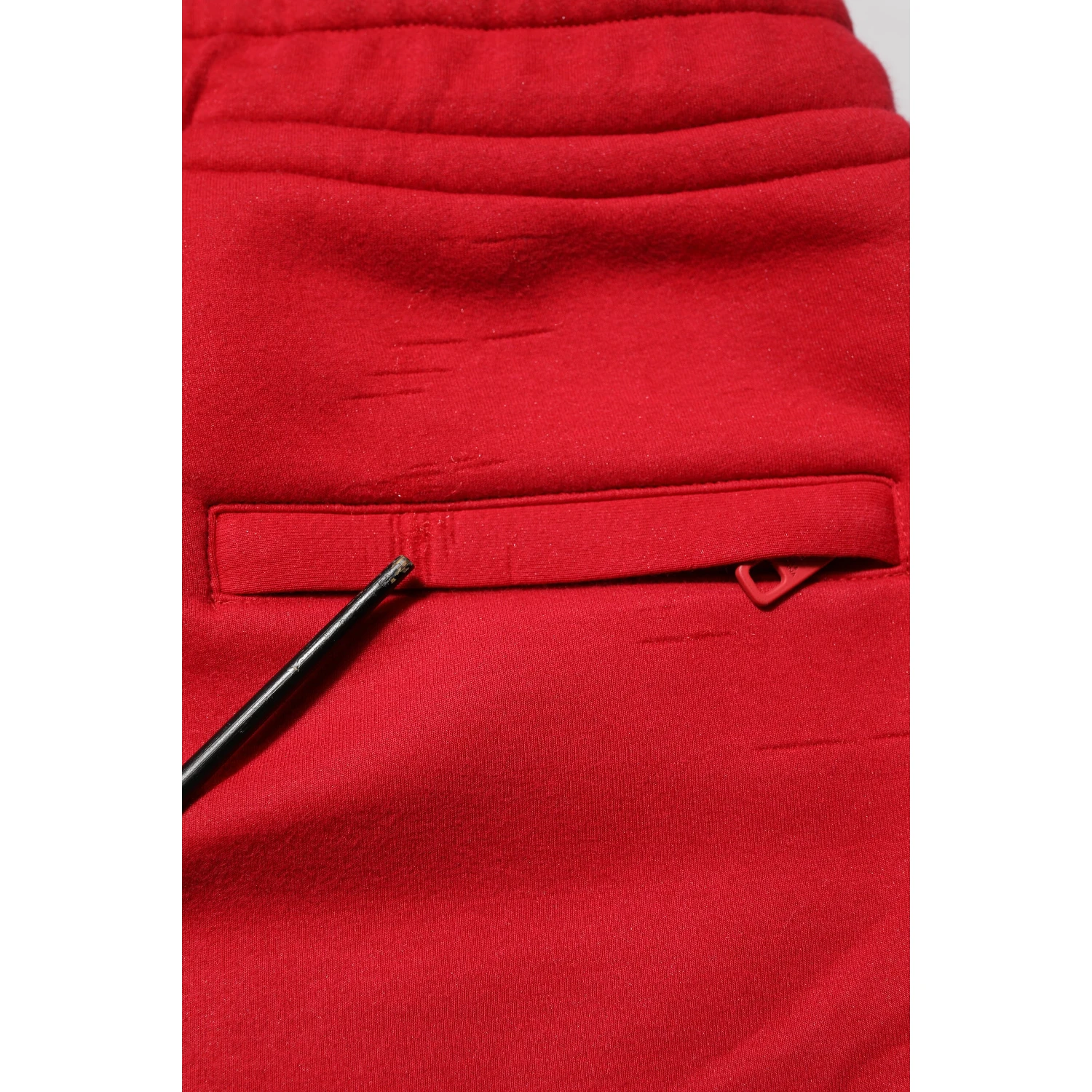Red Cotton Logo Jogger Men Sweatpants Pants