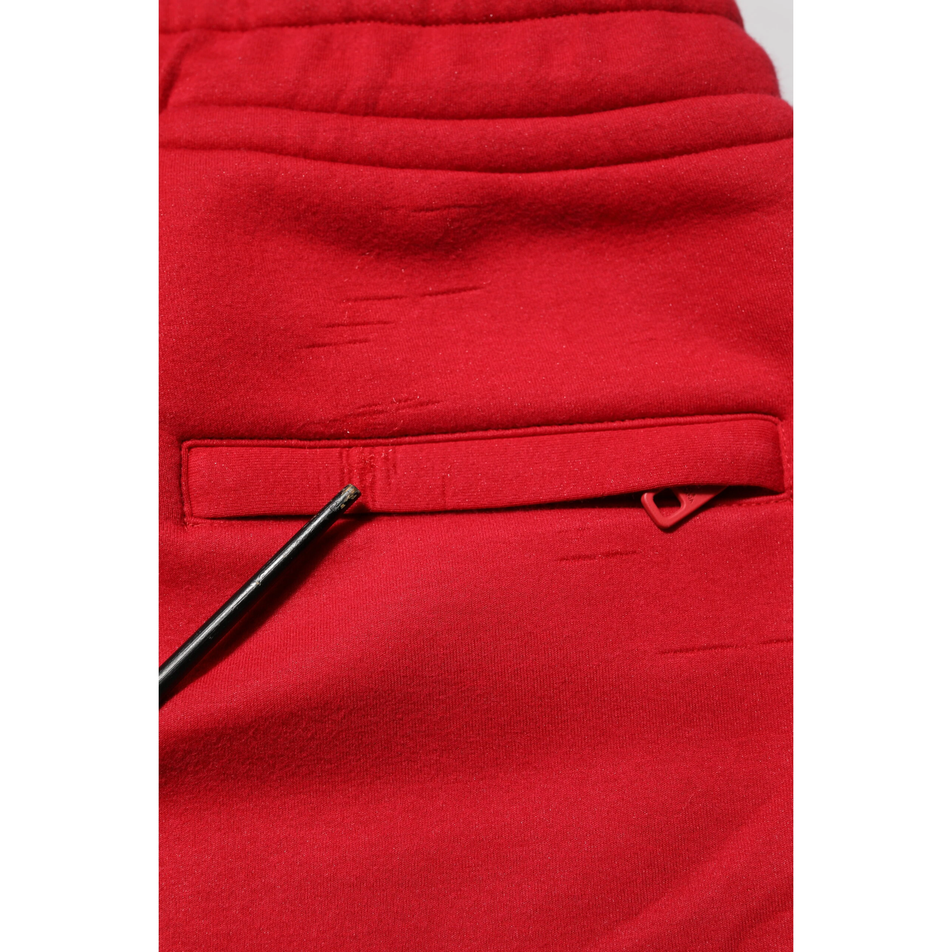 Red Cotton Logo Jogger Men Sweatpants Pants