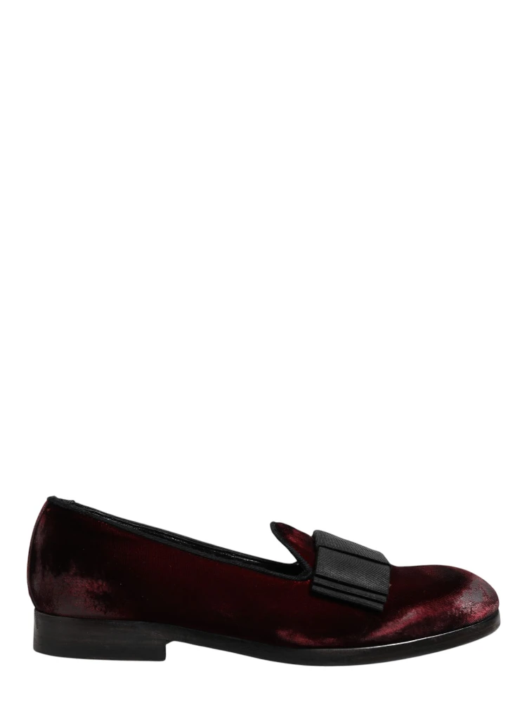 Red Velvet Men Slip On Loafers Dress Shoes