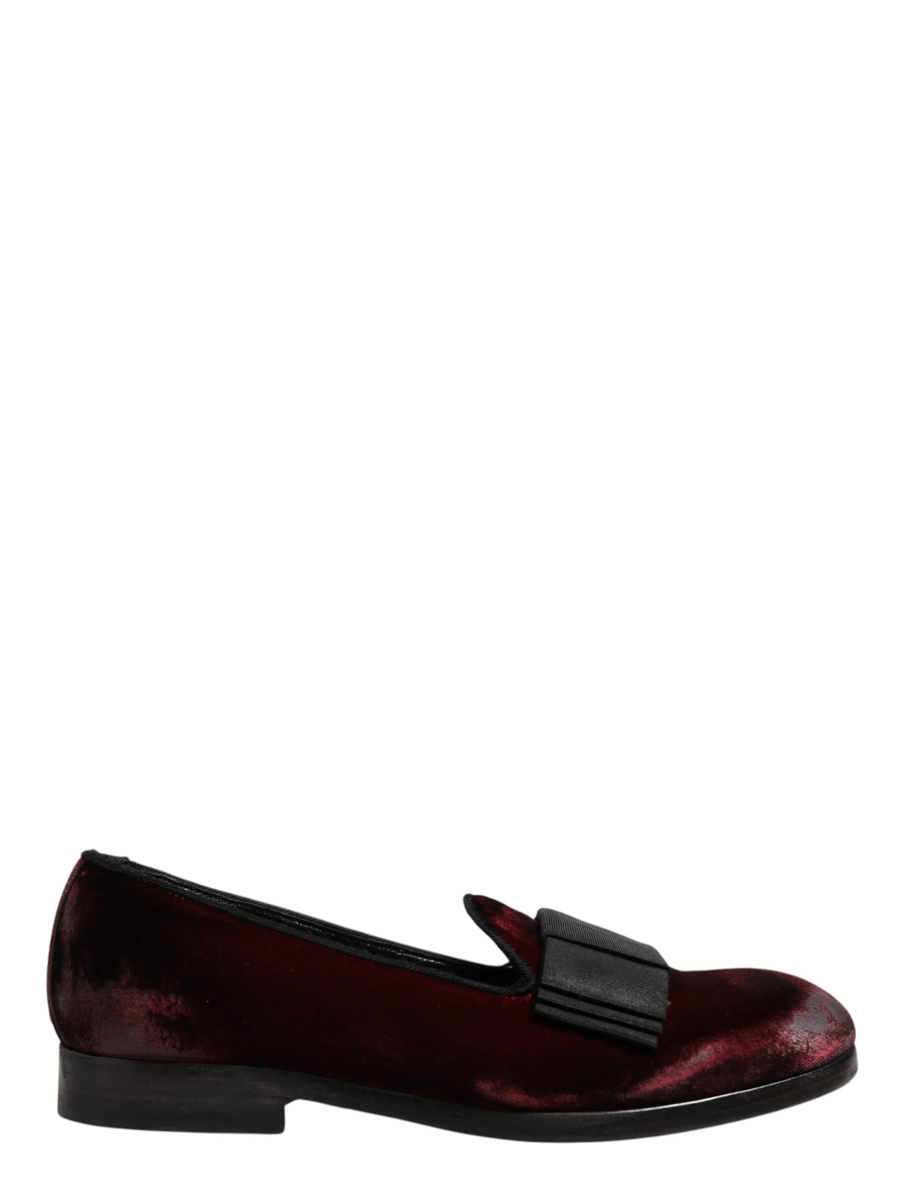 Red Velvet Men Slip On Loafers Dress Shoes