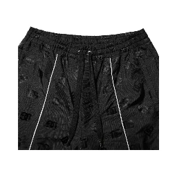 Black Cotton Straight Jogger Sweatpants Pants