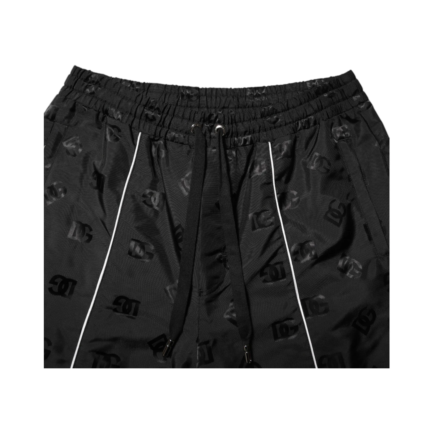 Black Cotton Straight Jogger Sweatpants Pants