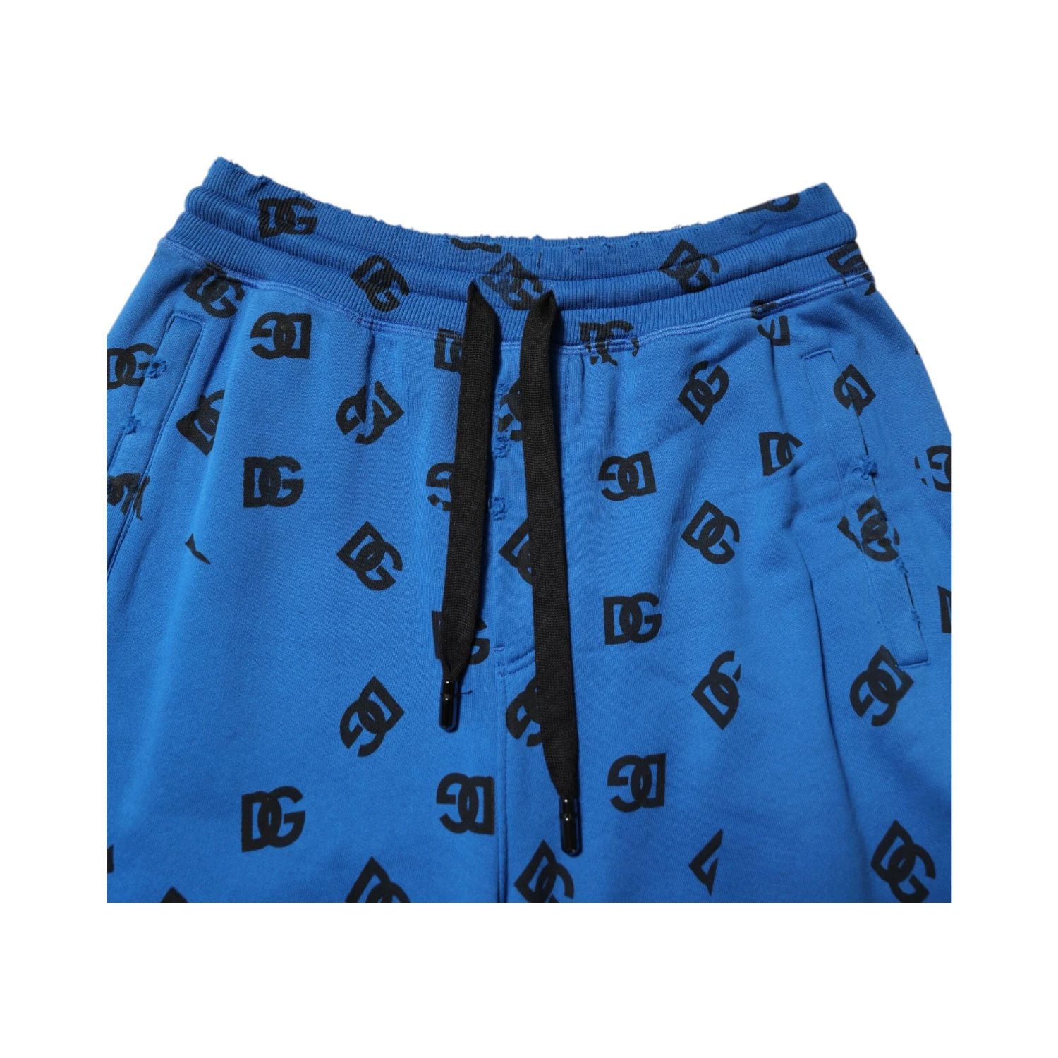 Blue Logo Print Jogger Men Sweatpants Pants