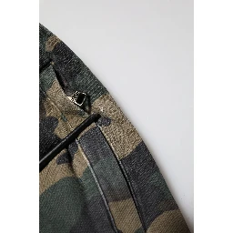 Brown Camouflage Cotton Men Jogger Pants