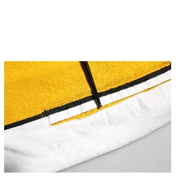 Yellow Print Cotton Drawstring Jogger Pants