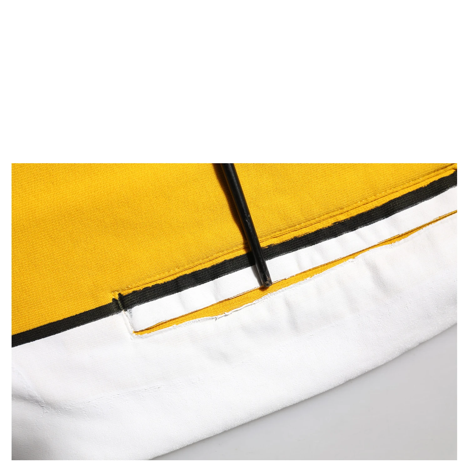 Yellow Print Cotton Drawstring Jogger Pants