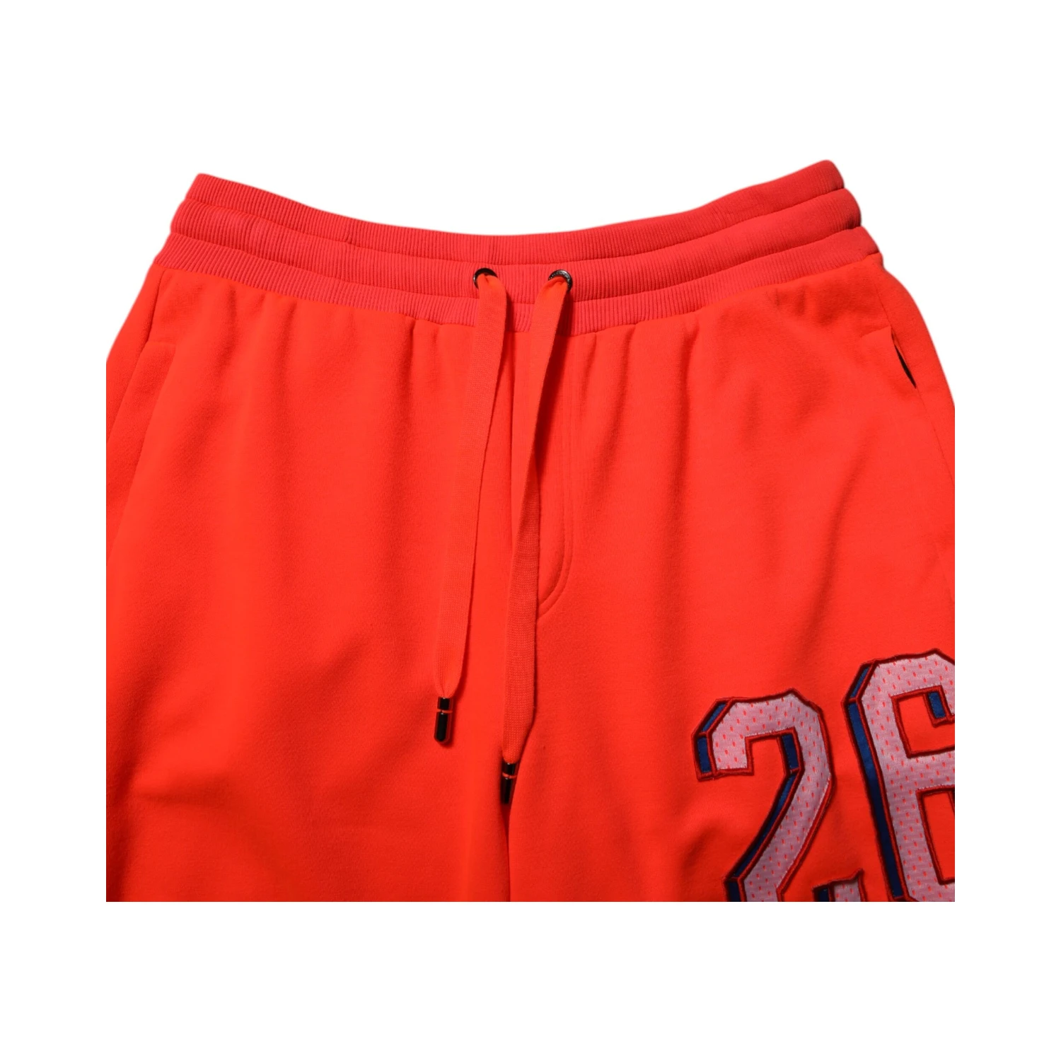 Orange Polyester Jogger Men Sweatpants Pants