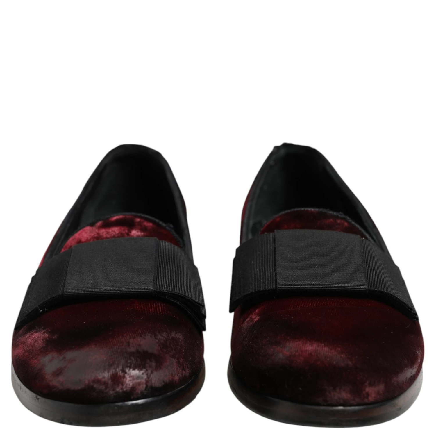 Red Velvet Men Slip On Loafers Dress Shoes