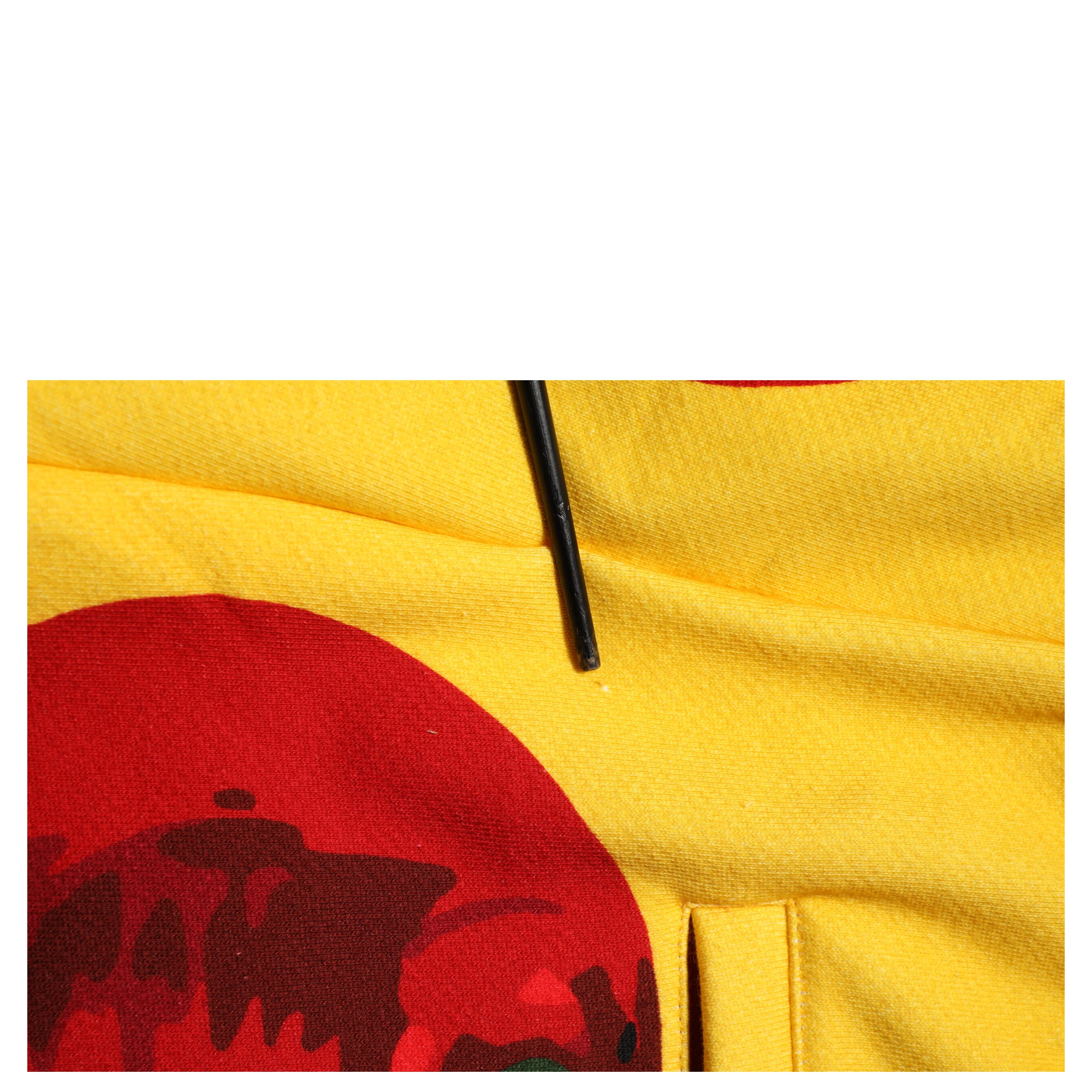 Yellow Cherry Print Jogger Sweatpants Pants