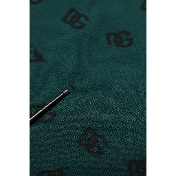 Green Logo Print Jogger Men Sweatpants Pants