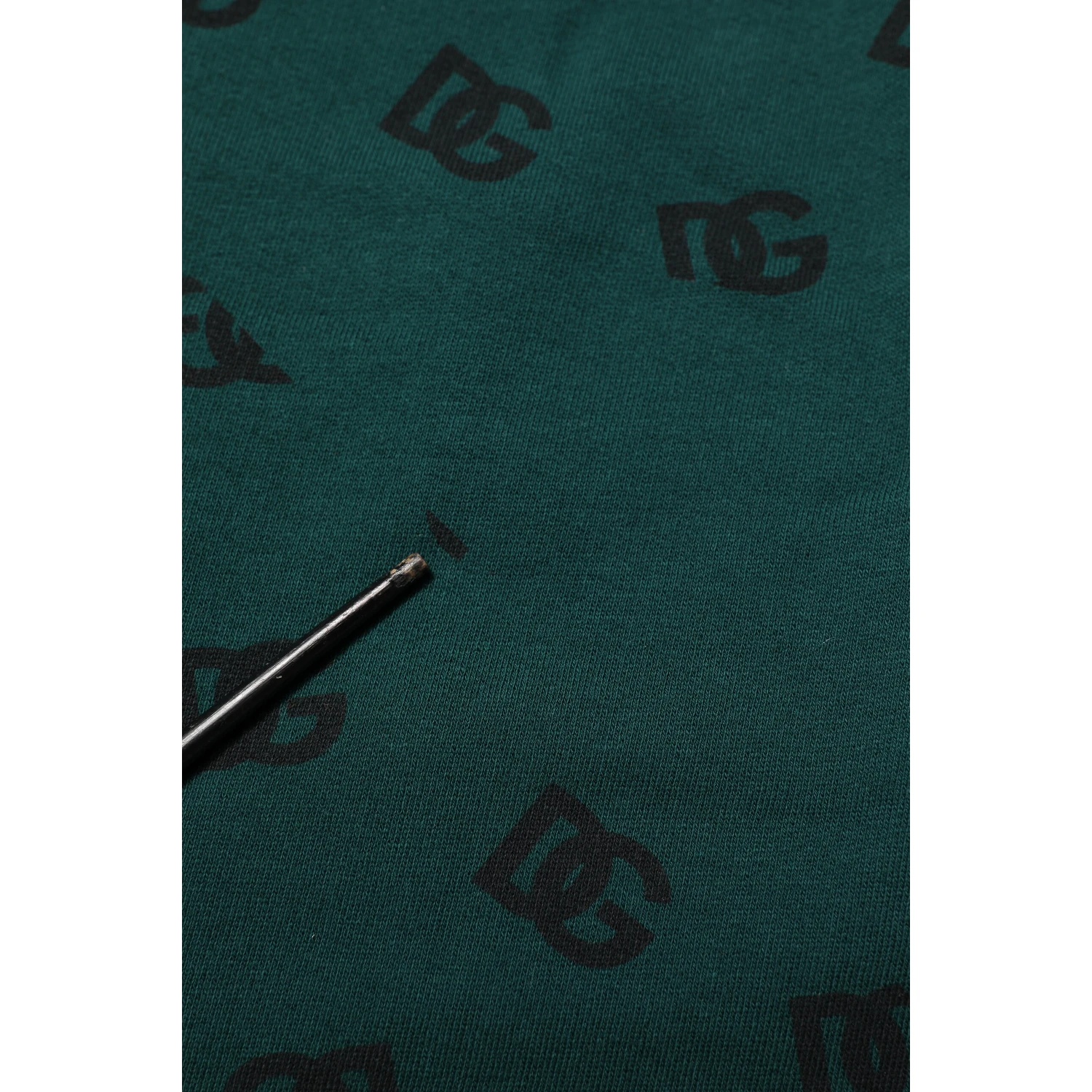 Green Logo Print Jogger Men Sweatpants Pants