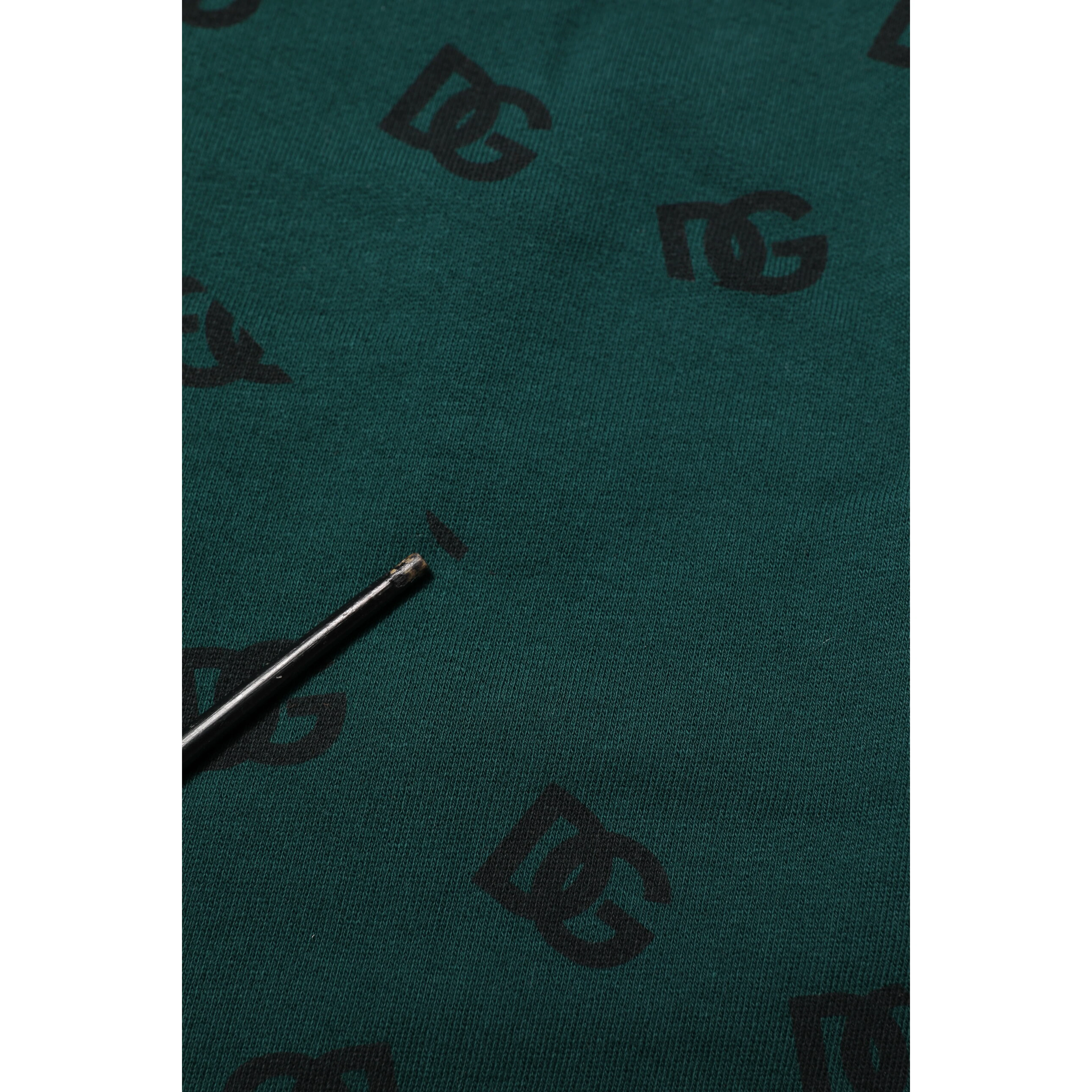 Green Logo Print Jogger Men Sweatpants Pants