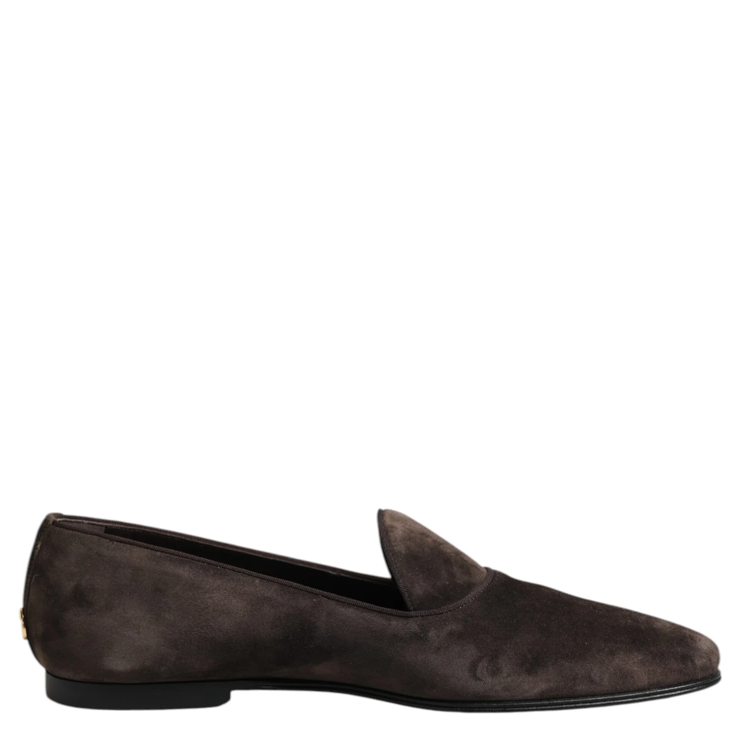 Brown Velvet Leather Slip On Loafers Shoes