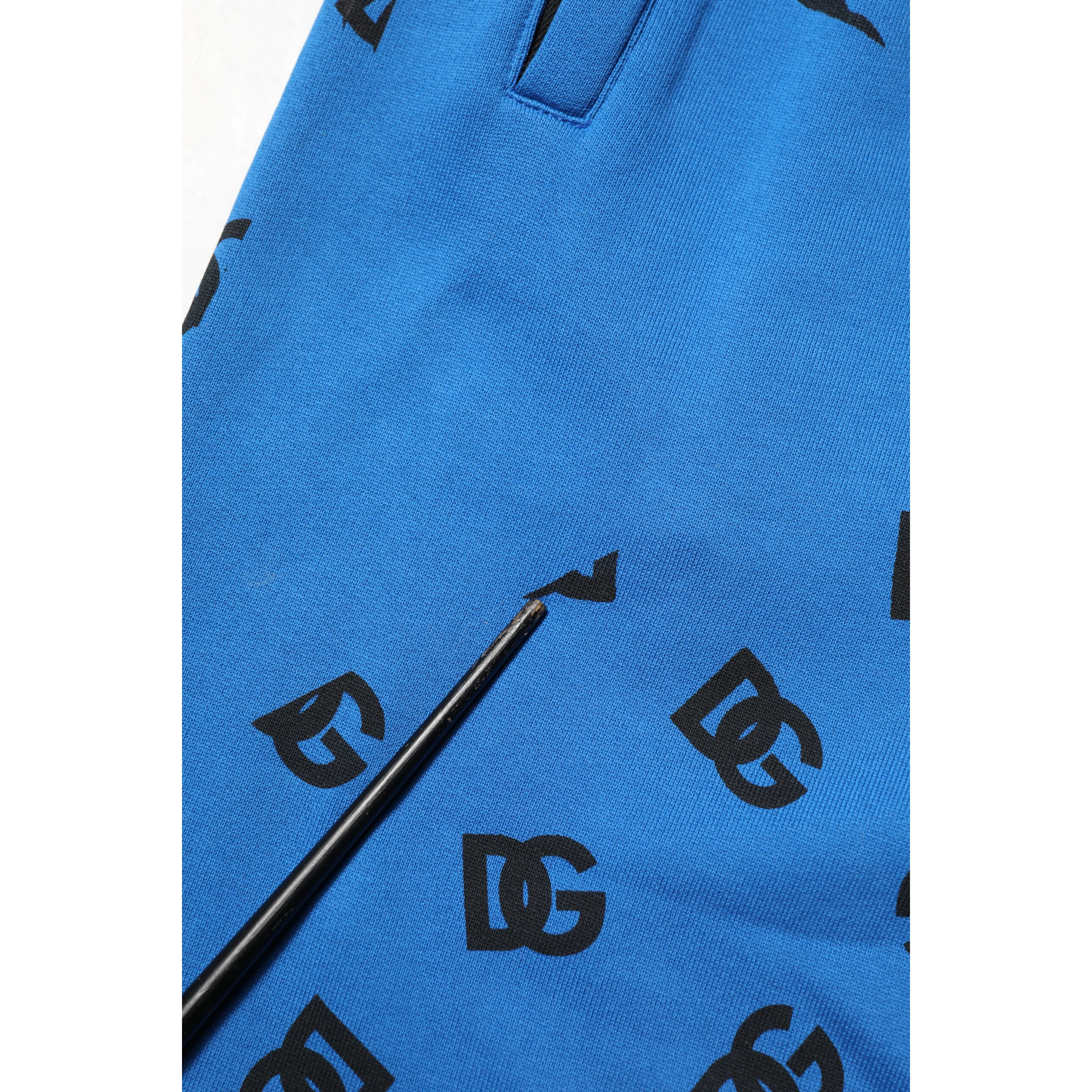 Blue Logo Print Jogger Men Sweatpants Pants