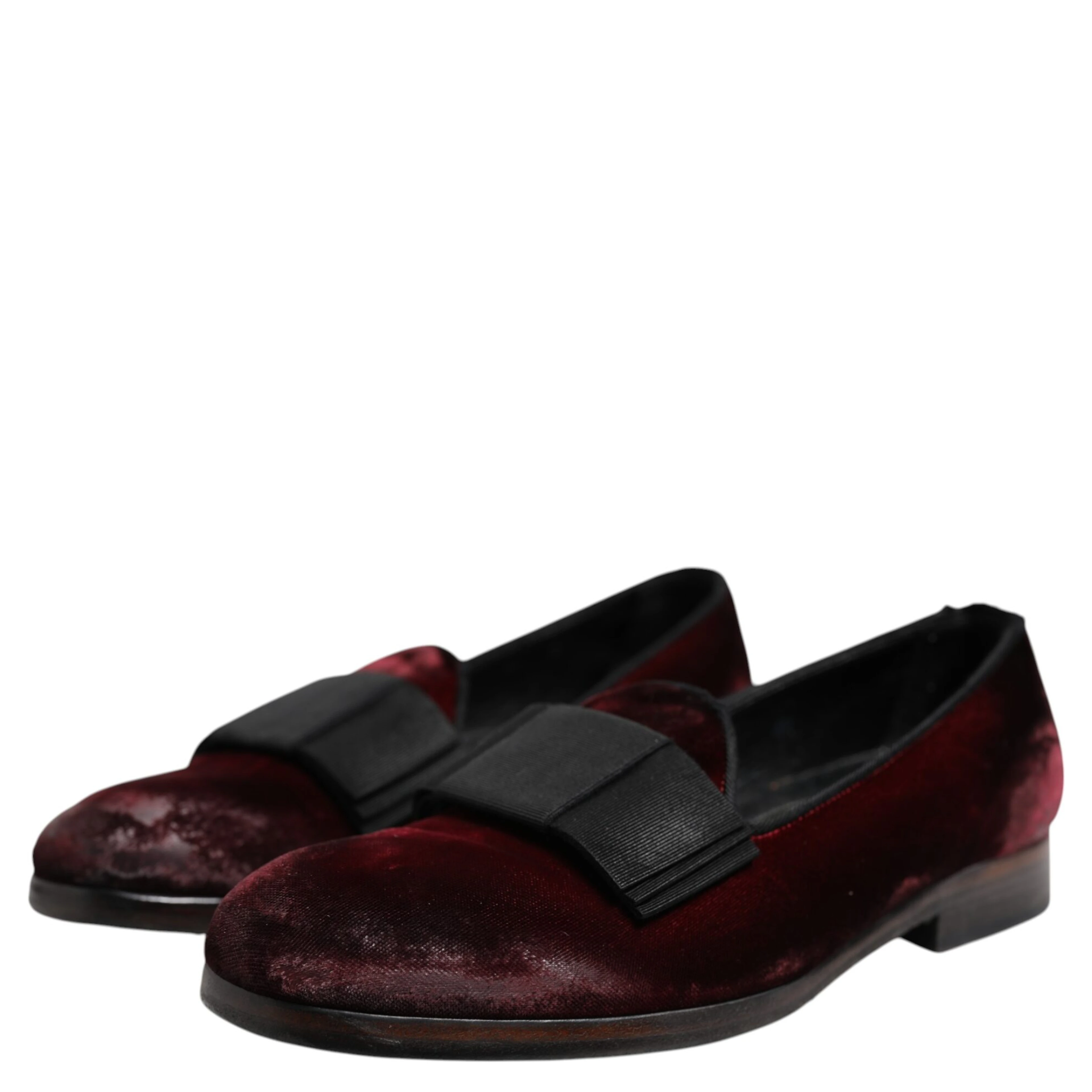 Red Velvet Men Slip On Loafers Dress Shoes