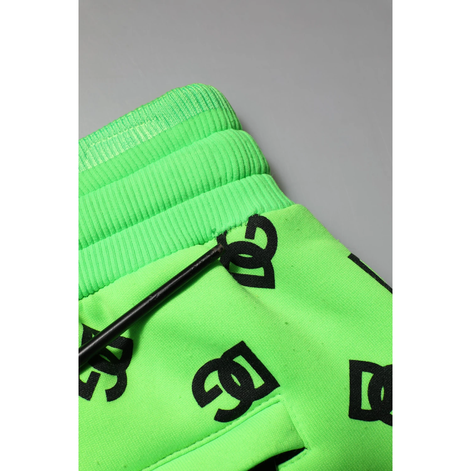 Green Logo Print Jogger Men Sweatpants Pants