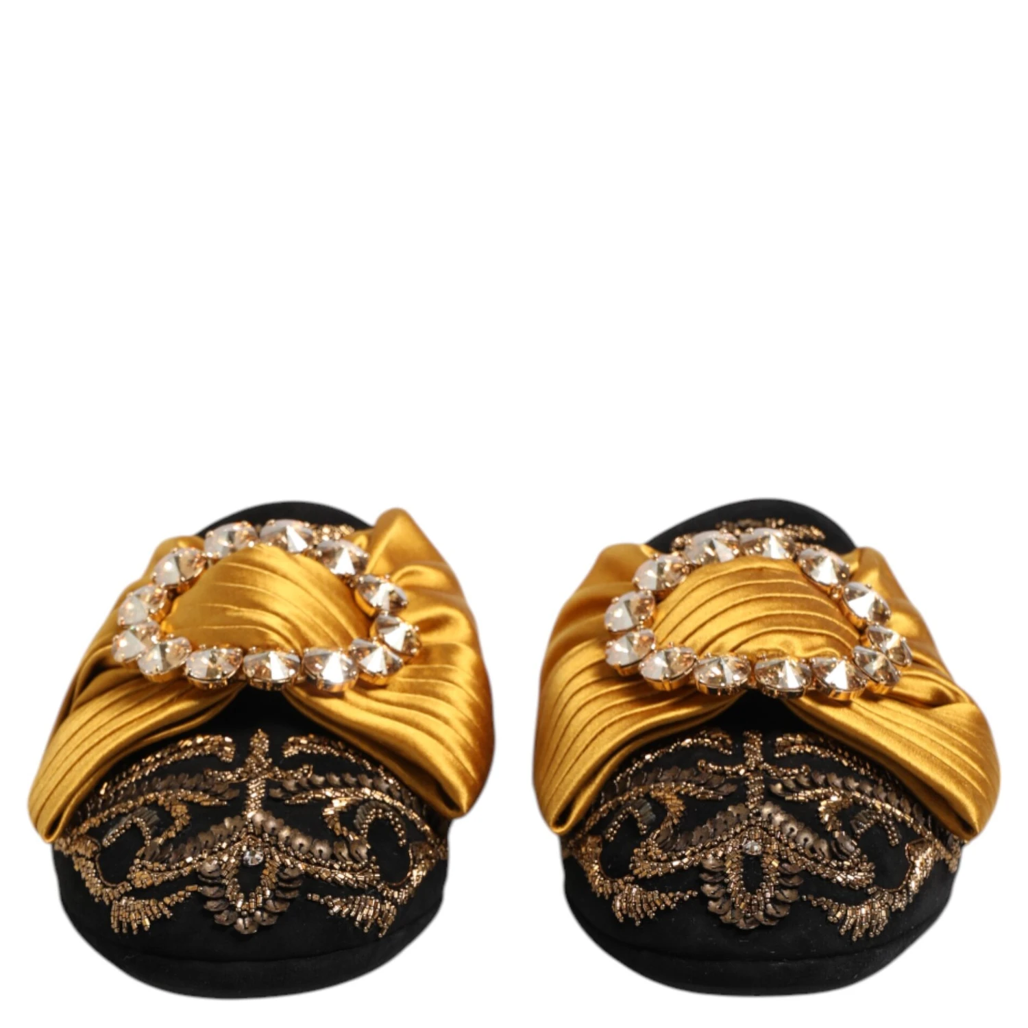 Multicolor Embellished Flat Sandals Shoes