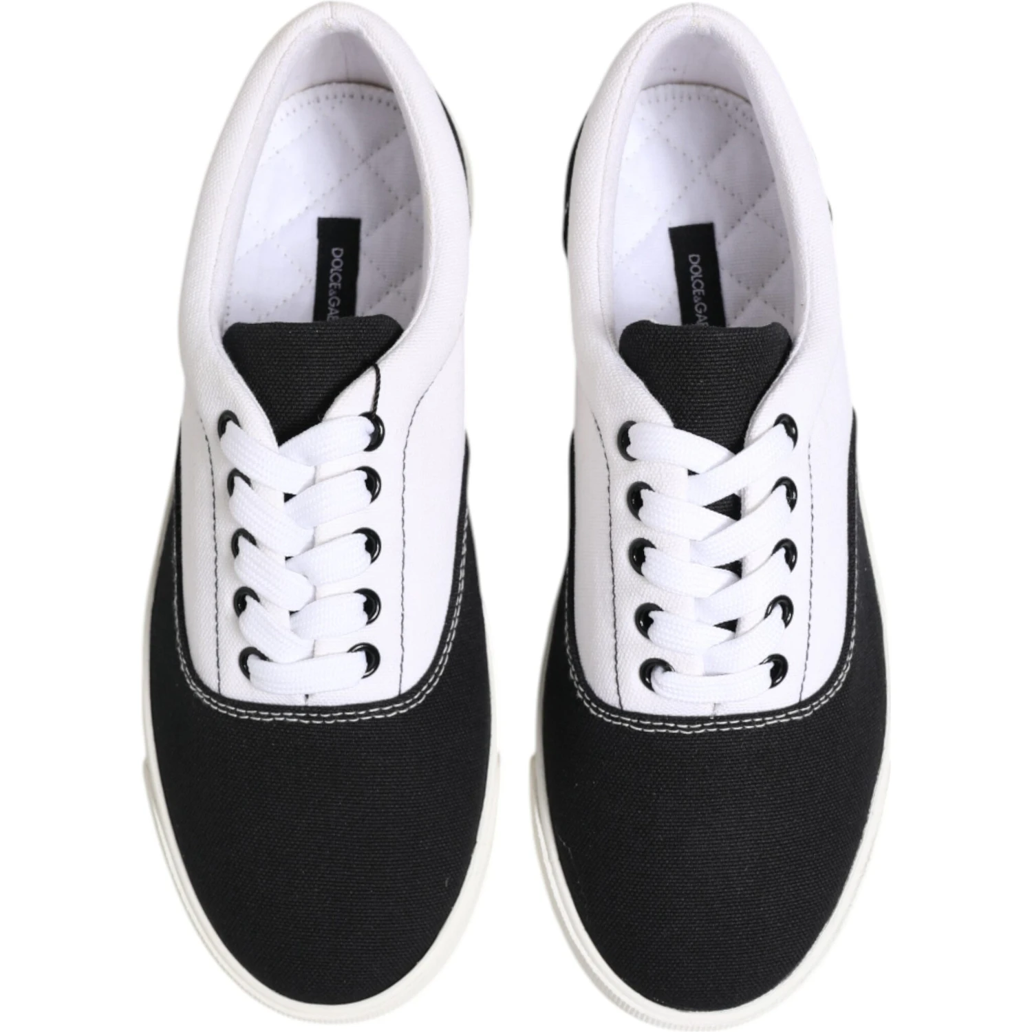 Black Cotton Canvas Lace Up Men Sneakers Shoes