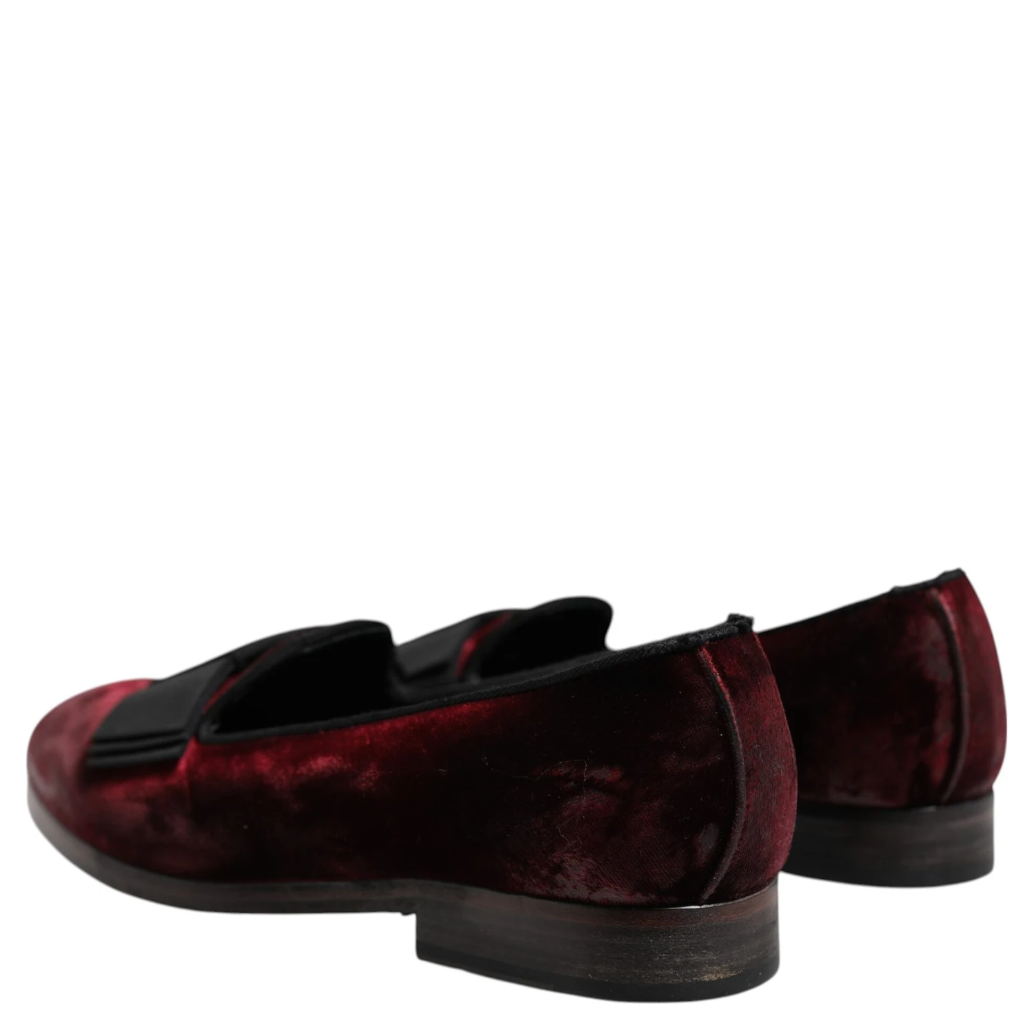 Red Velvet Men Slip On Loafers Dress Shoes